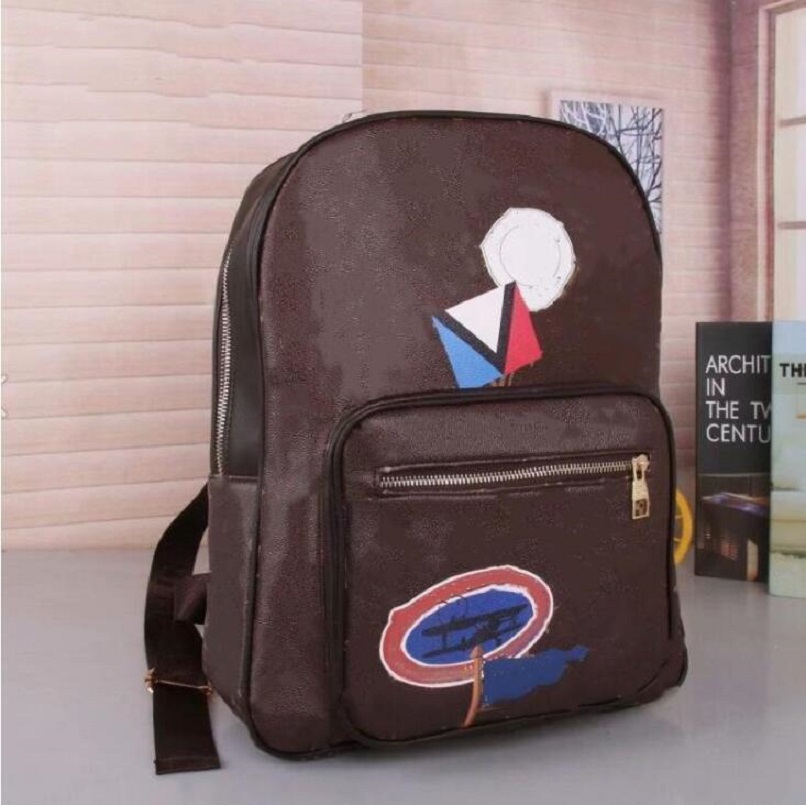 

Hot Sell Classic Fashion Bags Unisex Shoulder Handbag ,large backpack ,mountain leisure bag 44424, Brown letter
