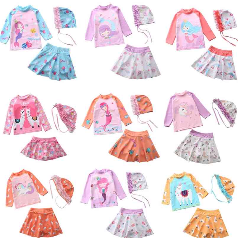 

Children swimsuit girl split baby princess cute girls' swimwear kids for girls set 210702, Cm11-8