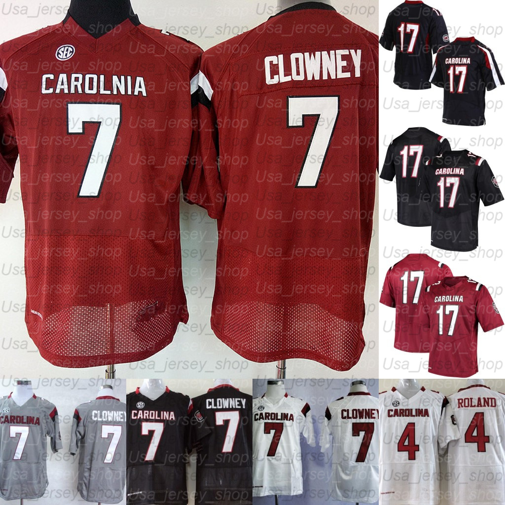 

Custom South Carolina Gamecock College Football Jerseys Jones Jaycee Horn T.J. Brunson Deebo Samuel Shaq Roland Clowney Shaw Bentley Lattimore, White