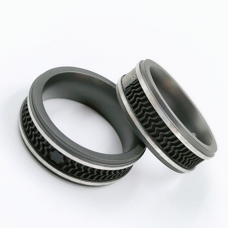 

PURE PEARL New arrived brand jewelry balck ring with logo
