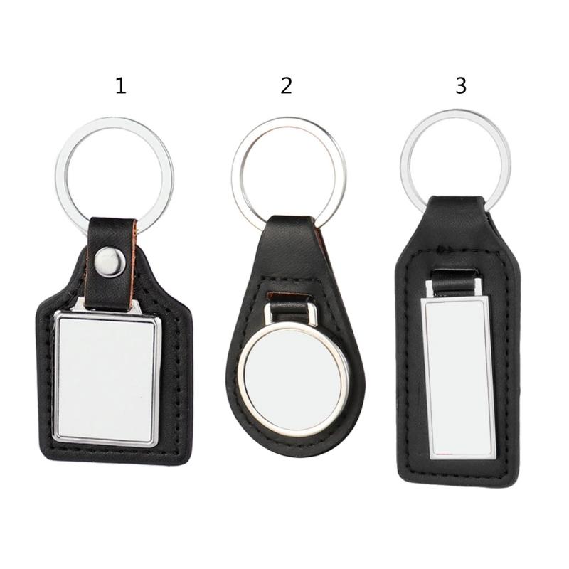 

Keychains Y4QB Round Key Pendant Heat Transfer MDF DIY Single-Side Printed Keychain Blank