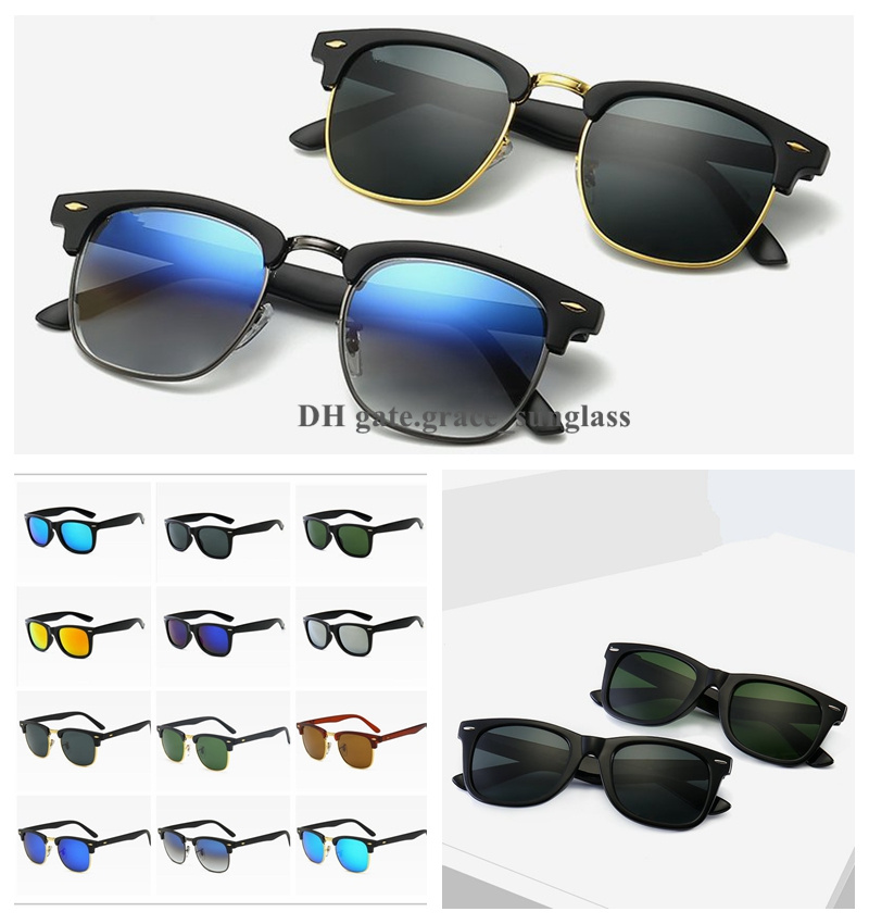 

luxury designer sunglasses Half-frame Polarized UV400 Fashion Trend Men Women Sunglass classic vintage Female cycling driving eyewear accessories with free case