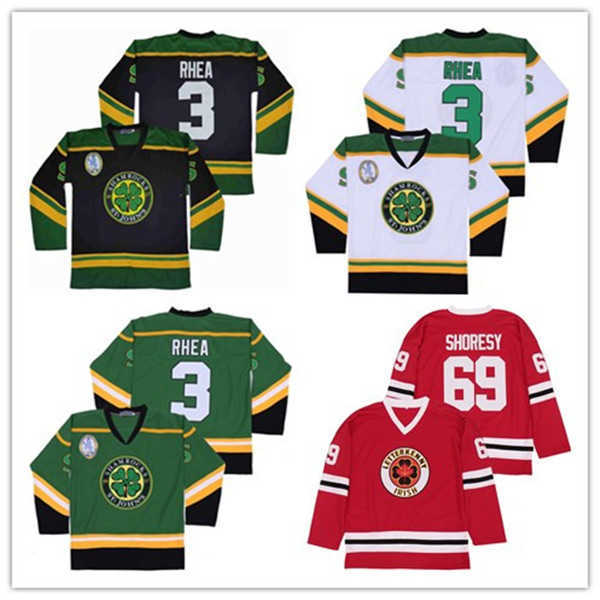 

TV Series Letterkenny Hockey Jerseys Irish #69 Shores The Boss Rhea St John's Shamrocks GOON Movie Jerseys, As