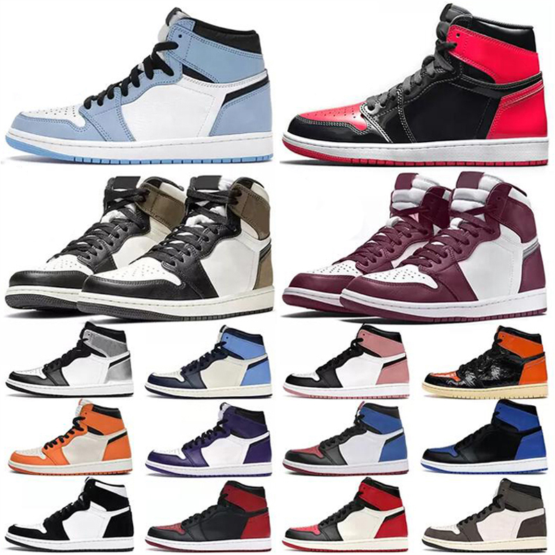 

University blue 1 1s Outdoor shoes men women sneakers patent bred hyper royal dark mocha twist shadow black white chicago lucky green high mens trainers, As photo 9