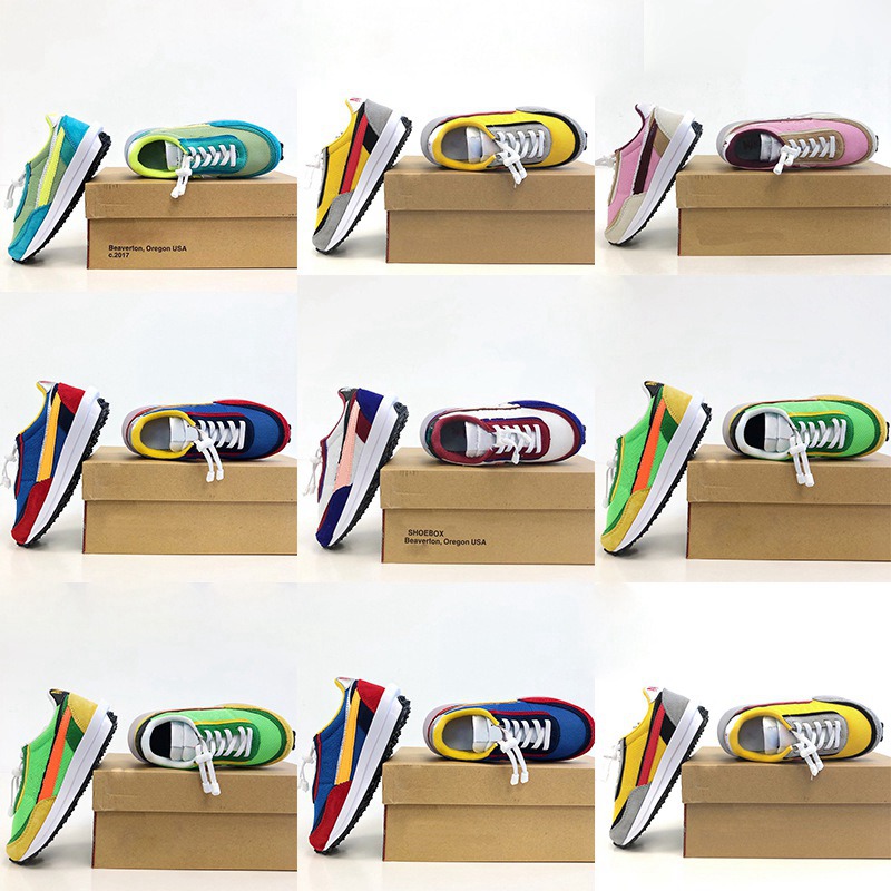 

Infant Sacais LDV Waffles Daybreak Kids Running Shoes Boys Girls Green Gusto Sneaker Waffle Pine black pink purple Sneakers Athletic Sports Trainers