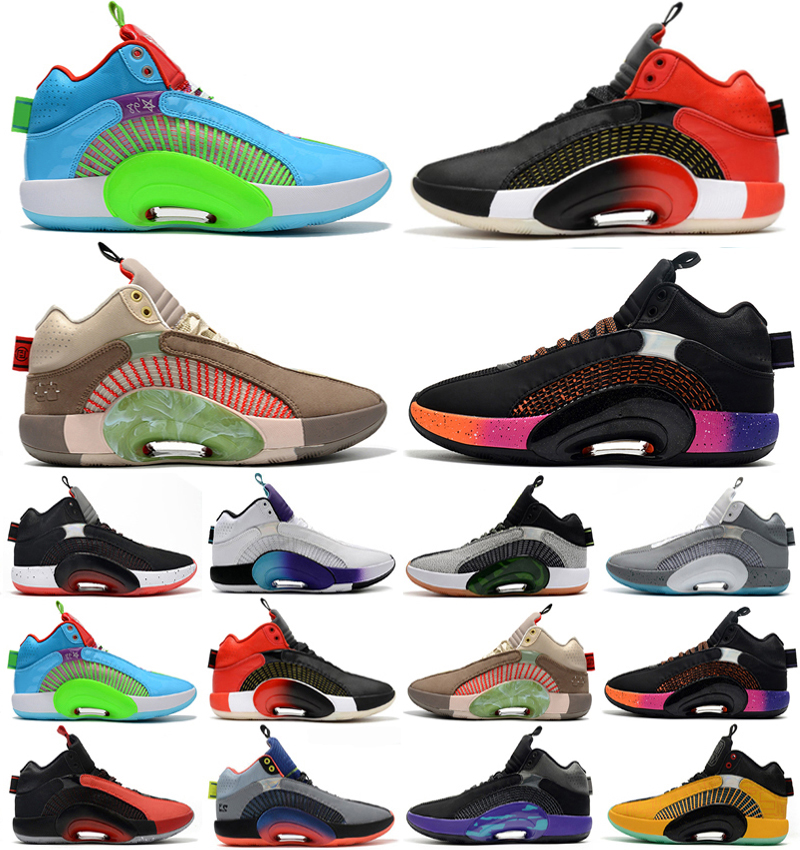 

Jumpman XXXV 35 Basketball Shoes Sisterhood Center Of Gravity Warrior 35s Fragment Design Sepia Stone Morpho Bayou Boys Mens, As photo 20