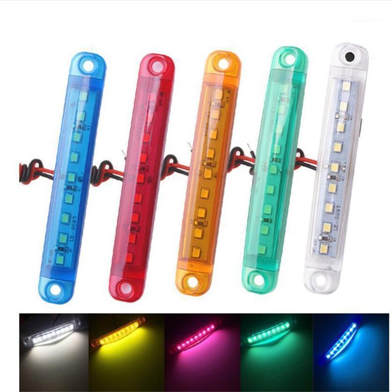 

Emergency Lights 2pcs12V 9 LED Truck Side Warning Muticolor Waterproof Car Width Lamp Trailer Bus Van Signal Marker Bulb