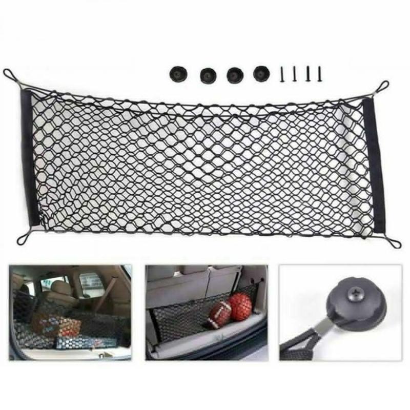 

Car Organizer Pickup Accessories Rear Storage Bag SUV Stretchable 1pc Cargo Net Large Luggage Equippments High Quality Tools