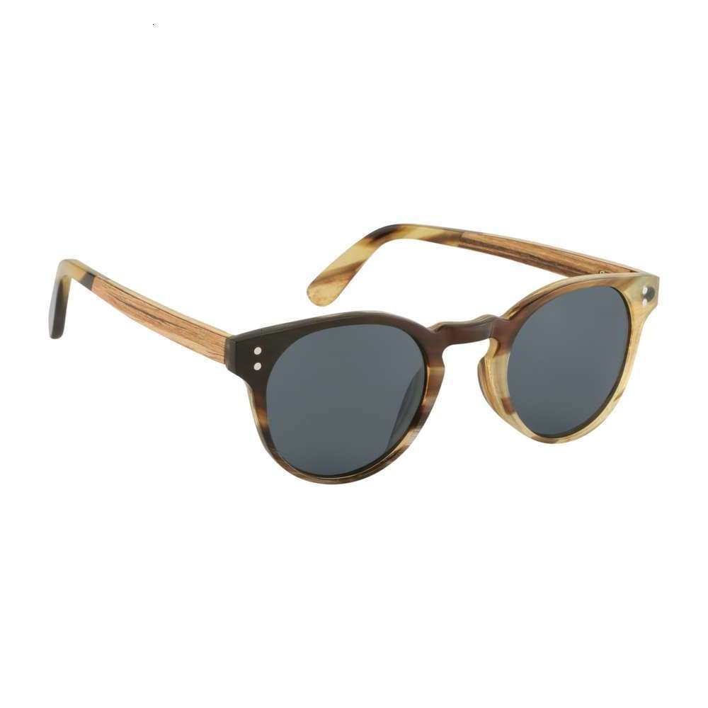 

Highend accessories New yak horn with custom polarized lens wooden sunglass, Black