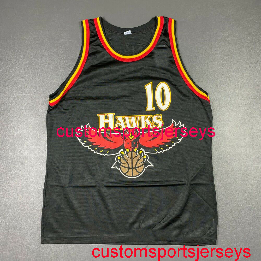 

100% Stitched Mookie Blaylock Vintage Champion Jersey Mens Women Youth Throwbacks jersey XS-5XL 6XL, Black