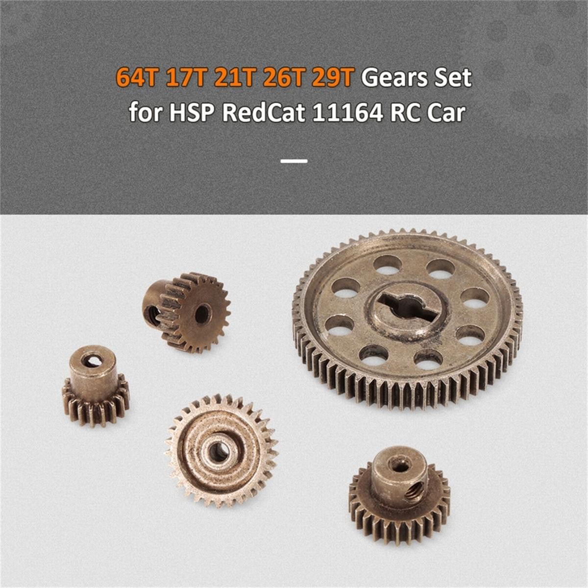 

Differential Main Metal Spur Gearwith 64t 17t 21t 26t 29t Pinions Gear Sets For Traxxas Slash 4x4 4wd/2wd Vxl Rally Vxl Stamp, As shown