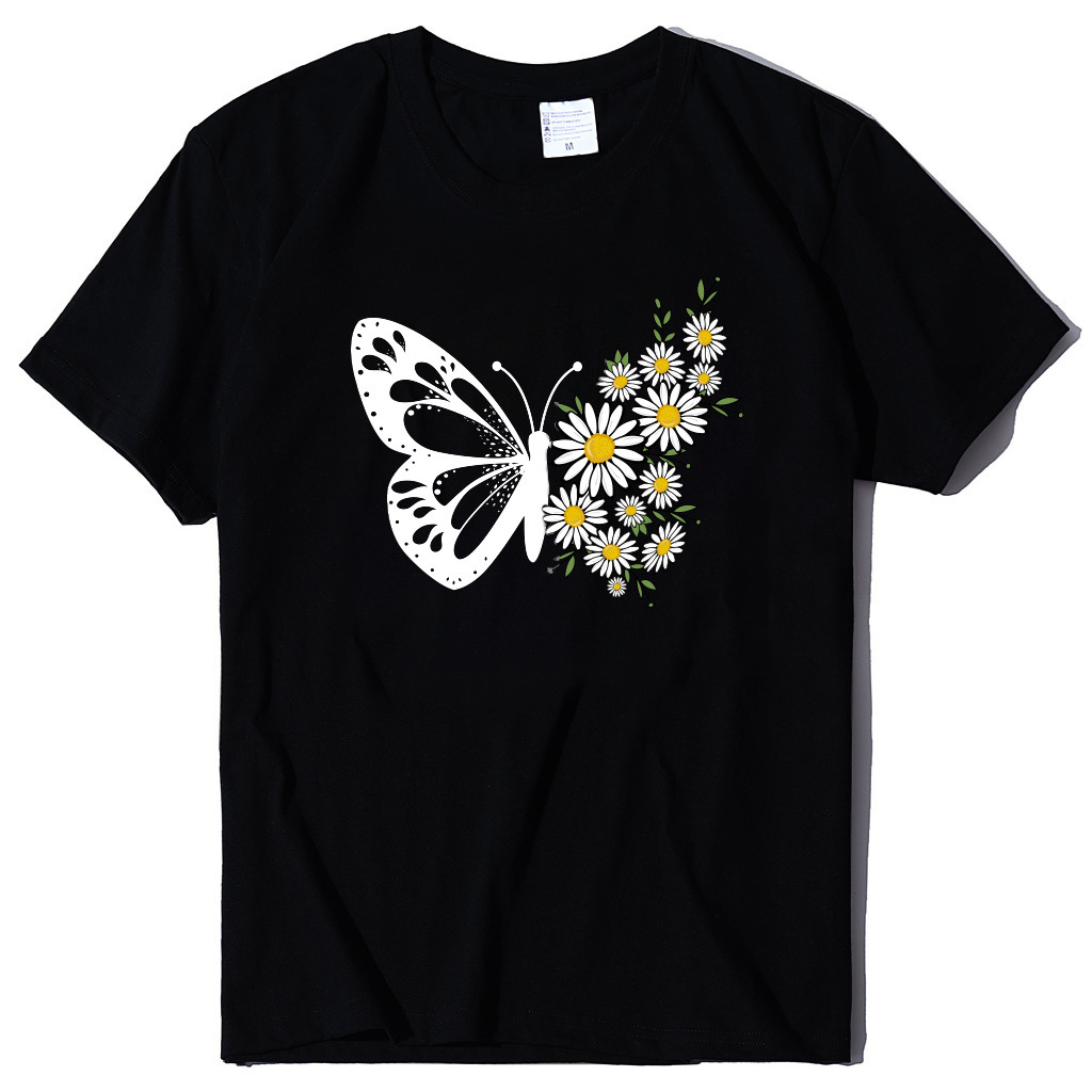 

summer 2021 large women's men's short sve t-shirt, White