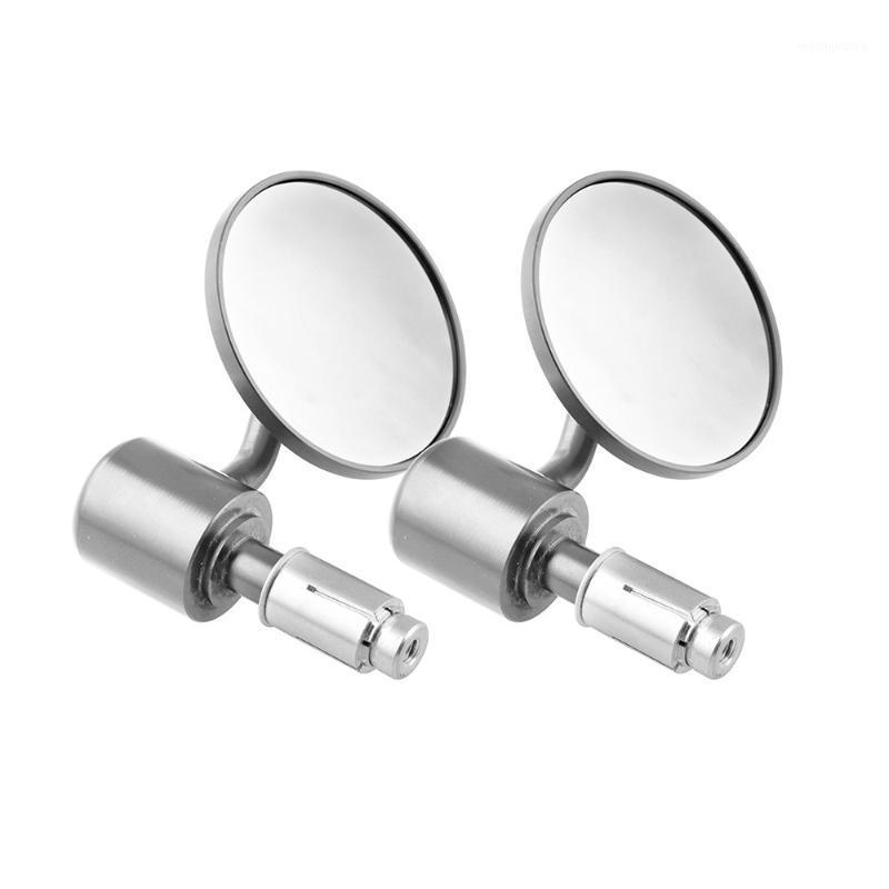 

Motorcycle Mirrors 7/8" 22MM Exterior Diameter Handlebar Rotatable Collapsible Aluminum Round Shape Bar End Rearview Convex Side Mirror