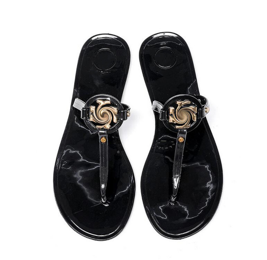 

Classic Women's Casual Slippers fashion Outer Wear Flat Beach Shoes Ladies Luxury sandals Female flip-flops Sandal woman slipper TB90328, A box