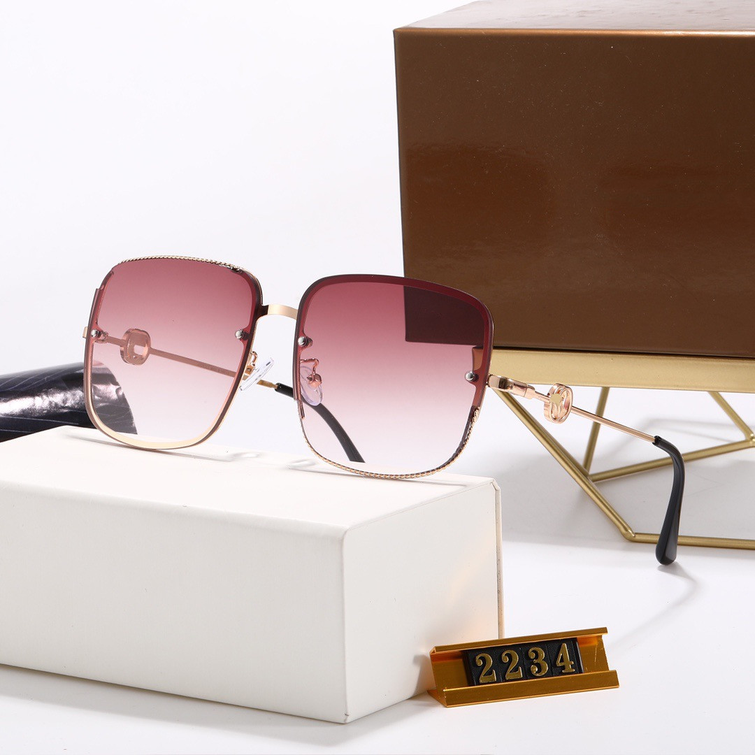 

sunglasses 2322 High quality summer fashion vintage eyeglass women Brand designers womens sunglass ladies sun glasses with cases and box