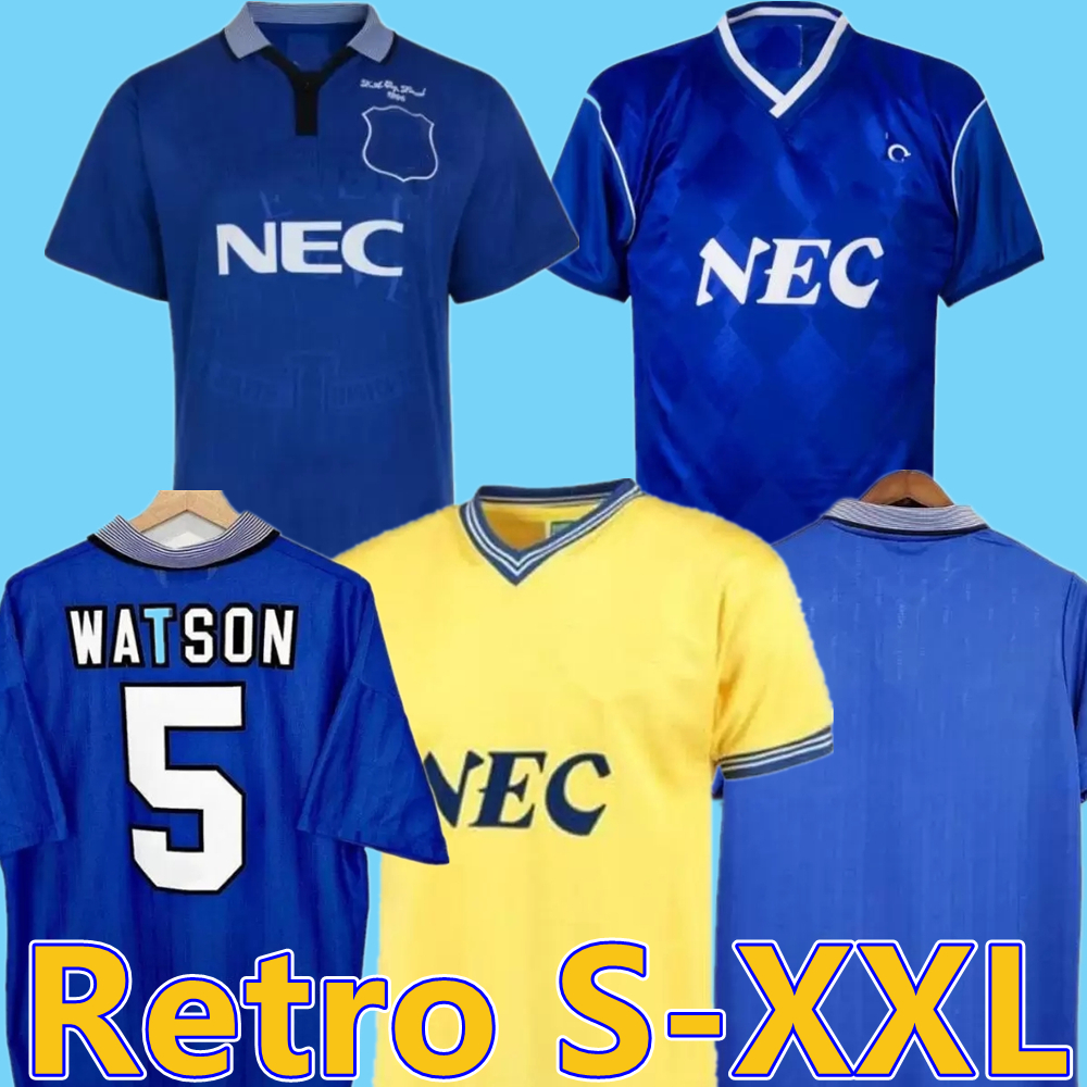 

94 95 KANCHELSKIS Mens RETRO Soccer Jerseys SPEED GASCOIGNE BRANCH FERGUSON Home Blue Football Shirt 86 87 Short Sleeve Adult Uniforms, Black;yellow