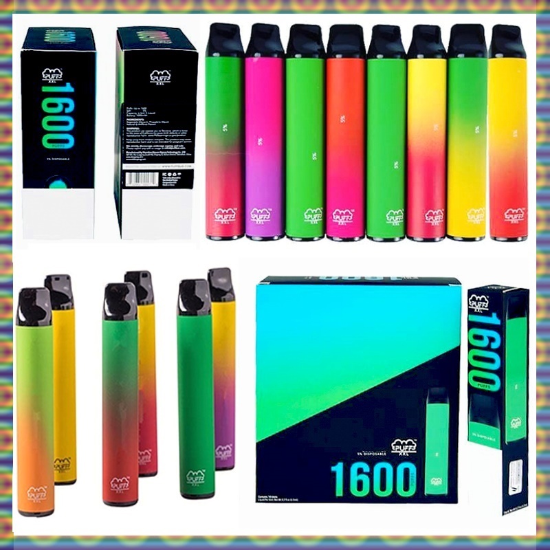 

PUFF XXL Disposable Device 1600+ Puffs 18 Colors E Cigarette Vape Pen
