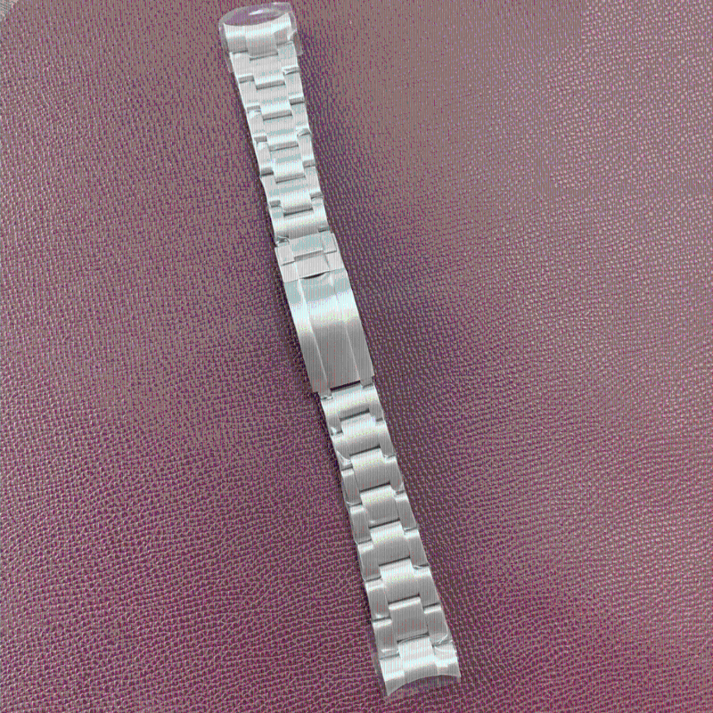 

Watch Bands Solid Stainless Steel Strap Folding Buckle Men's Accessory Bracelet 20mm