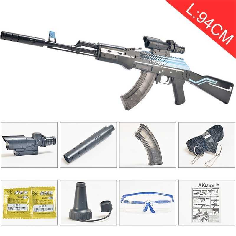 

Gel Ball Guns AK 47 Rifle 7-8mm Water Bullet Plastic Toy AK47 Pistol Crystal Paintball Airsoft Gun Toys for Boys Shooting