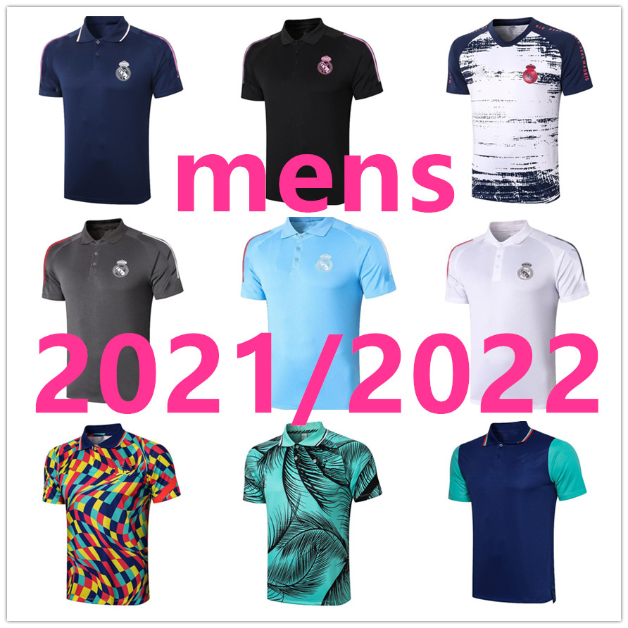 

21 22 real madrid polo jerseys designer shirts men soccer jersey maillot de foot 2021 2022 mens football player version camisa futebol 105, Black;yellow