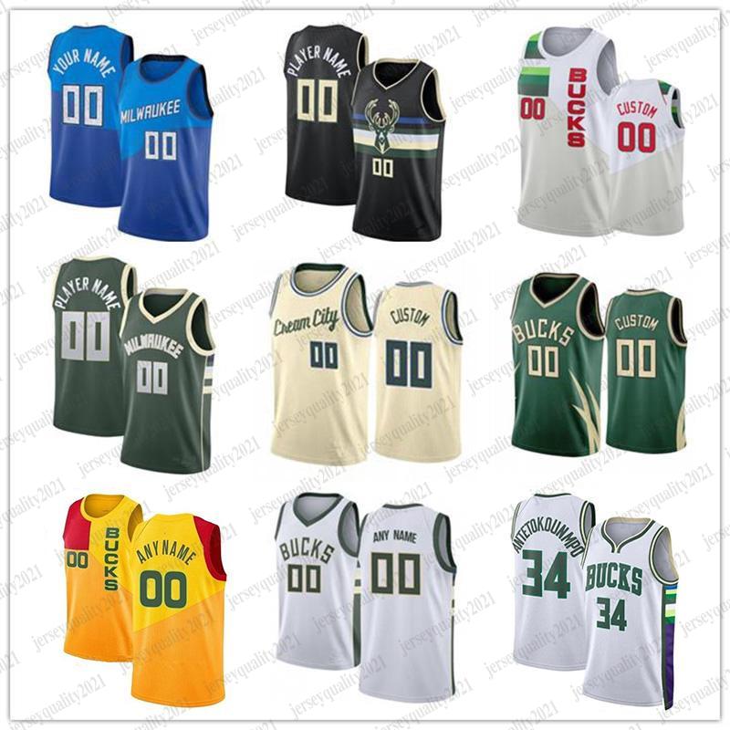 

Men Youth Custom Giannis Khris 22 Middleton 34 Antetokounmpo Jersey Jrue Holiday Grayson 3 Allen Nwora Basketball Jerseys Bobby 9 Portis jr Connaughton, Colour 4