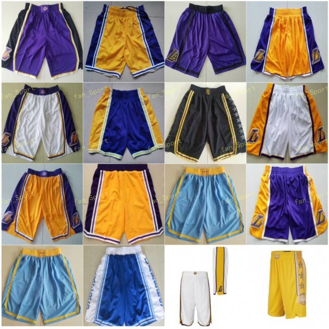 

Basketball Shorts Yellow Purple Black Blue White Vintage Breathable Pants Sweatpants Classic Shorts City Stitched, As