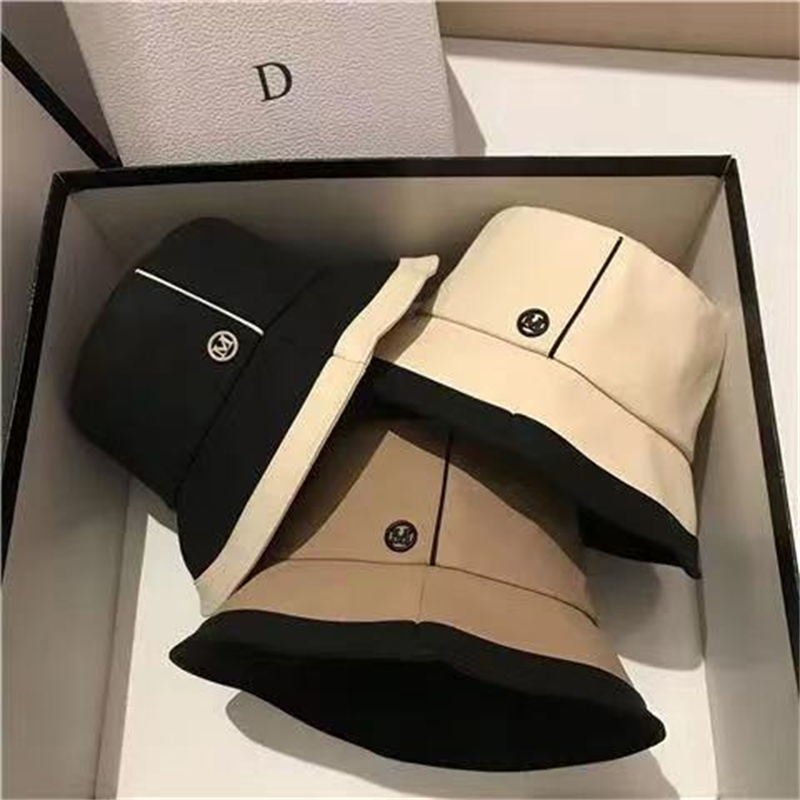 

Fashion Women And Men Fisherman Hats Classic Designer Simple Luxury Bucket Hat Summer Brand Sunshade Sun Cap, Blue;gray