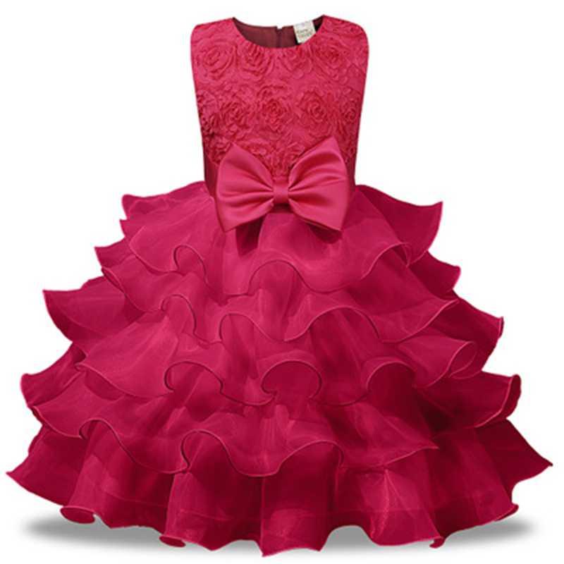 

Girl's Dresses 1-8yrs Children Girl Wedding Party Dress Dresse For Costume Kids Floral Yeary Princess Girls Clothes, 6 style