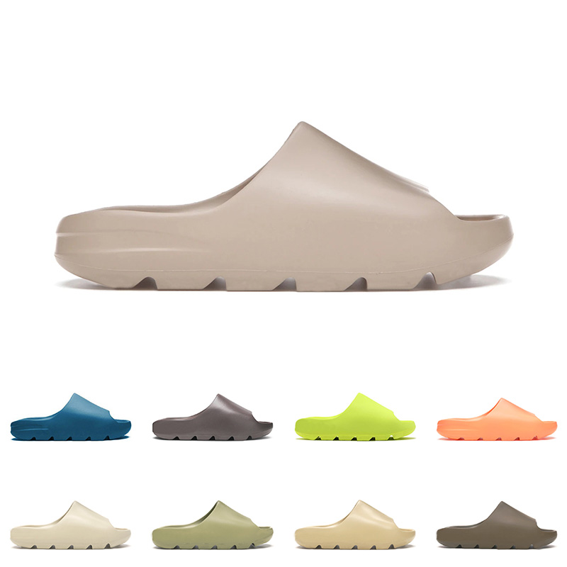 

Beach Slide Slipper 2021 Top Quality Mens Womens Kid Foam Runner Pure Enflame Blue Glow Green Four Seasons Sandals Platform Shoe Eur 32-47, A35 36-45