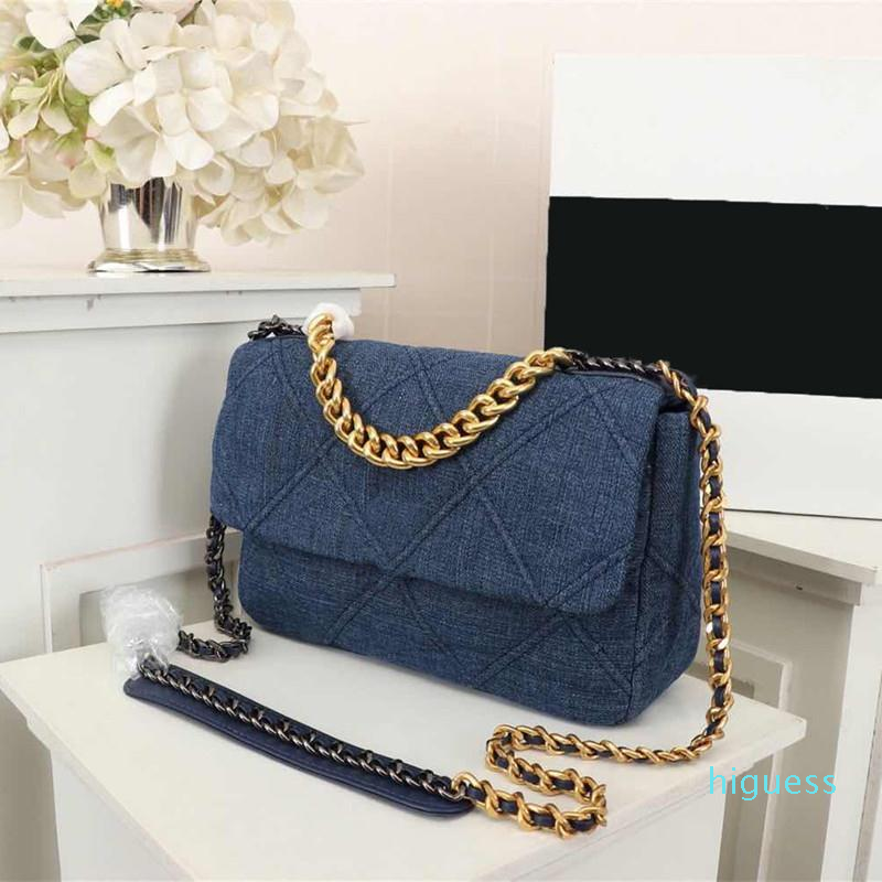 

Designer- High Quality Luxurys Handbag Bags Women's Crossbody Fashion Bag Chain Women Ladies Wallet Handbags, Blue