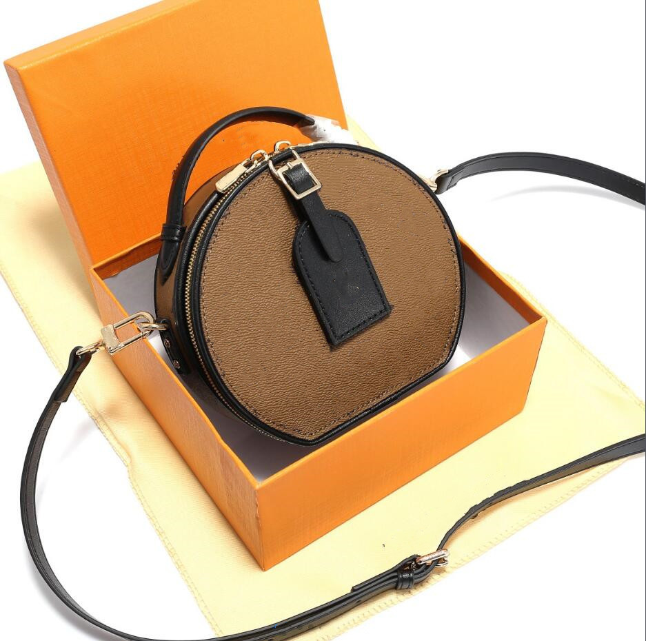 

Designer bags fashion new high-quality handbags ladies one-shoulder messenger round cake bag, Old flower