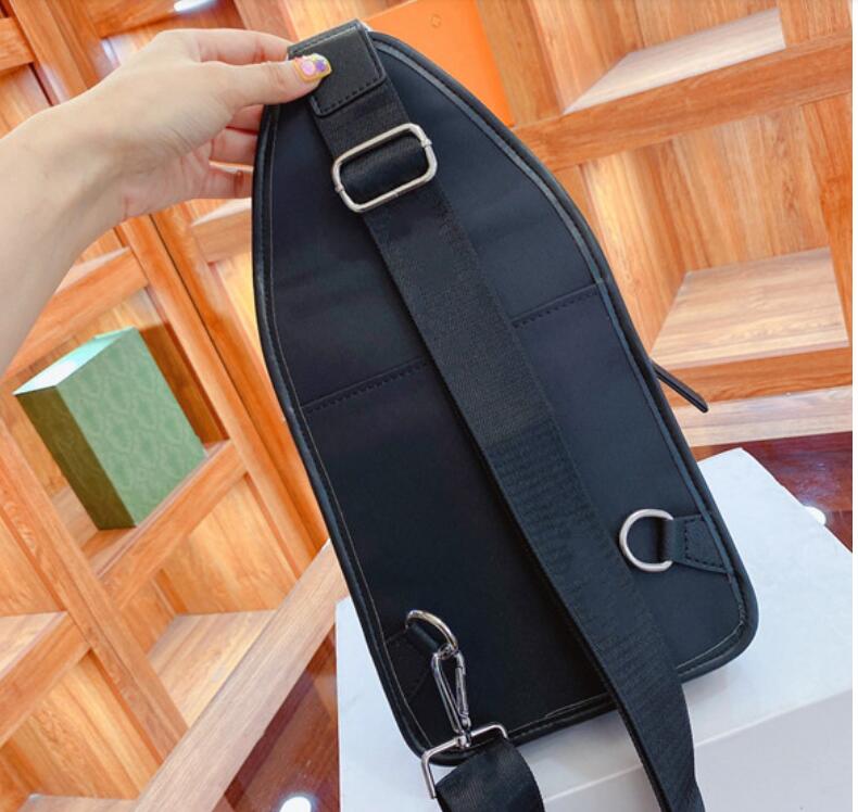 

men's black chest bag designer cross bicycle shoulder bag Unisex Medium Wallet zip pocket