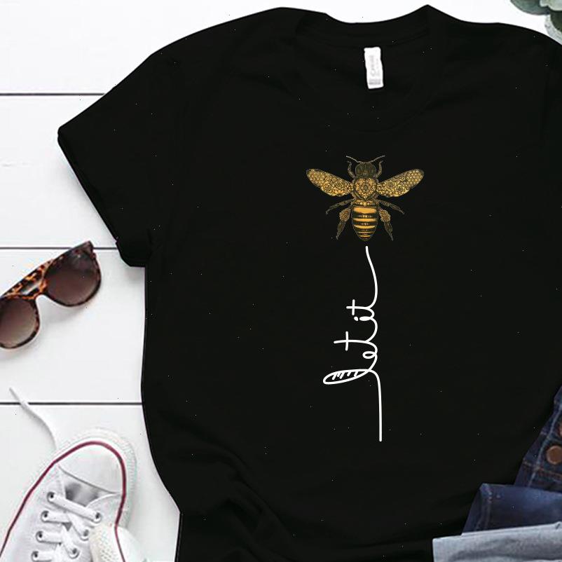 

womens summer t shirts women bee gender graphic aesthetic shirt female funny short sleeve vogue, White
