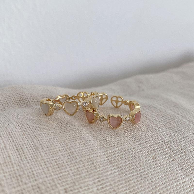 Wedding Rings Cute Thin Heart Shape For Women Fashion Party Anniversary Gift Zircon Lass Friend Birthday Ring Jewellery-image-708088127