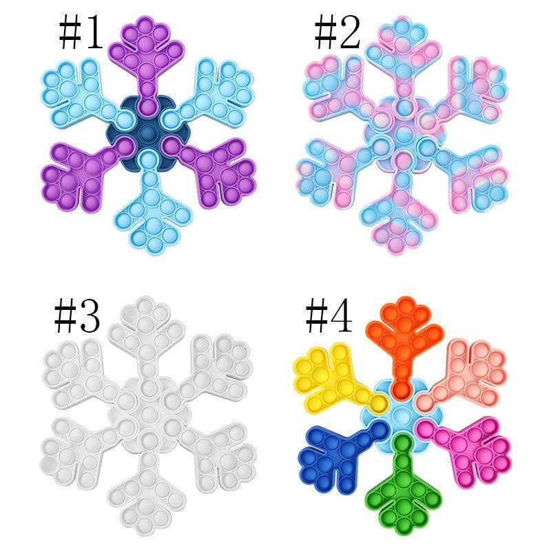 

Fidget Toy PoPper PoPs Push Bubble Puzzles Snowflake Cube Stitching Christmas Tree Kids Desktop Puzzle Decompression Toys Finger Relieve