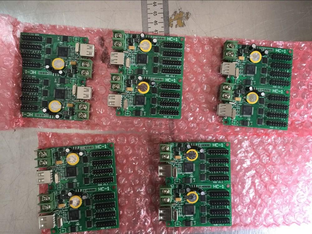 

XY-UA HC-1 XINYI USB Port Full Color LED Control Card U-disk Asynchronous Display Controller Board With 4*hub75b