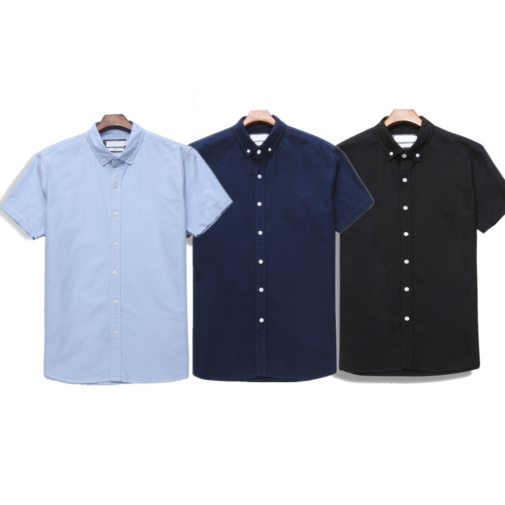

Mens T-Shirts Casual Shirts short sleeve embroidery plus size Men Classic Business Button Lapel Slim fit high quality shirt men's solid color shirt Stylish simplicity, Yellow