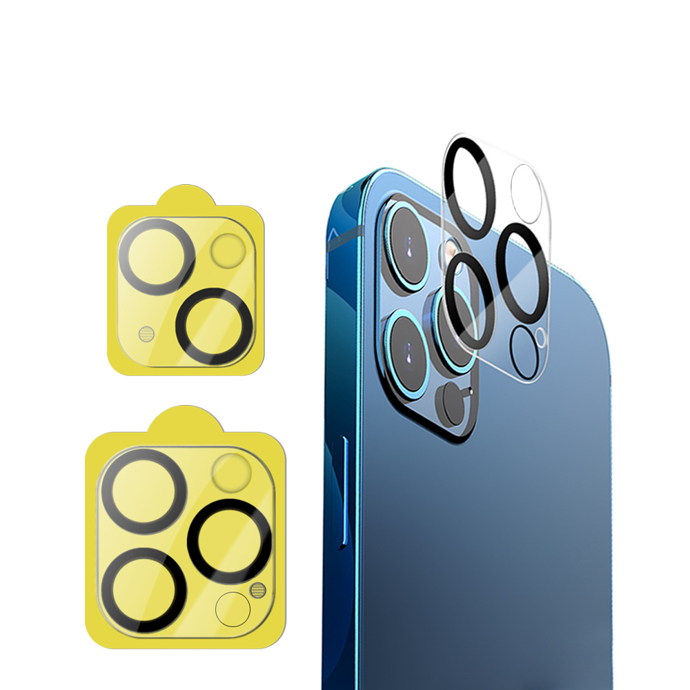 

3D Silk Print Anti-scratch Camera Lens Protector Tempered Glass for iphone13 12 11 Pro max Samsung S20 Ultra Full Cover Clear without package