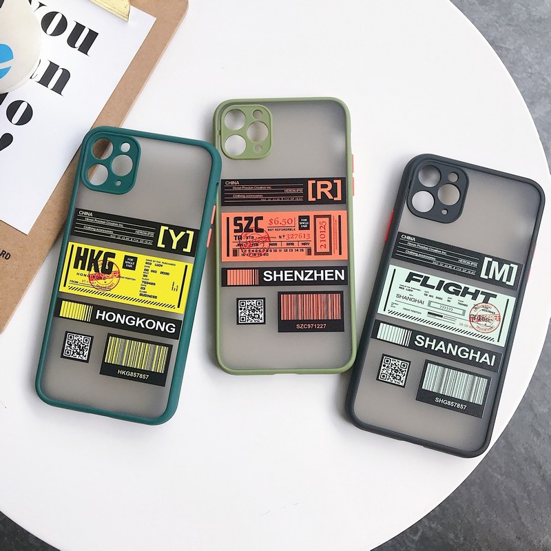 

Luxury Cool Airline Ticket Label Soft Coque Phone Cases For iPhone 11 12 Pro XS Max X XR 8 7 Plus 11Pro Case Cover, Package