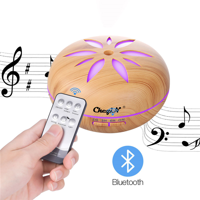 

550ml Bluetooth-compatible Ultrasonic Air Humidifier Remote Control Aroma Diffuser Atomizing Air Moisturize Sprayer with Timing