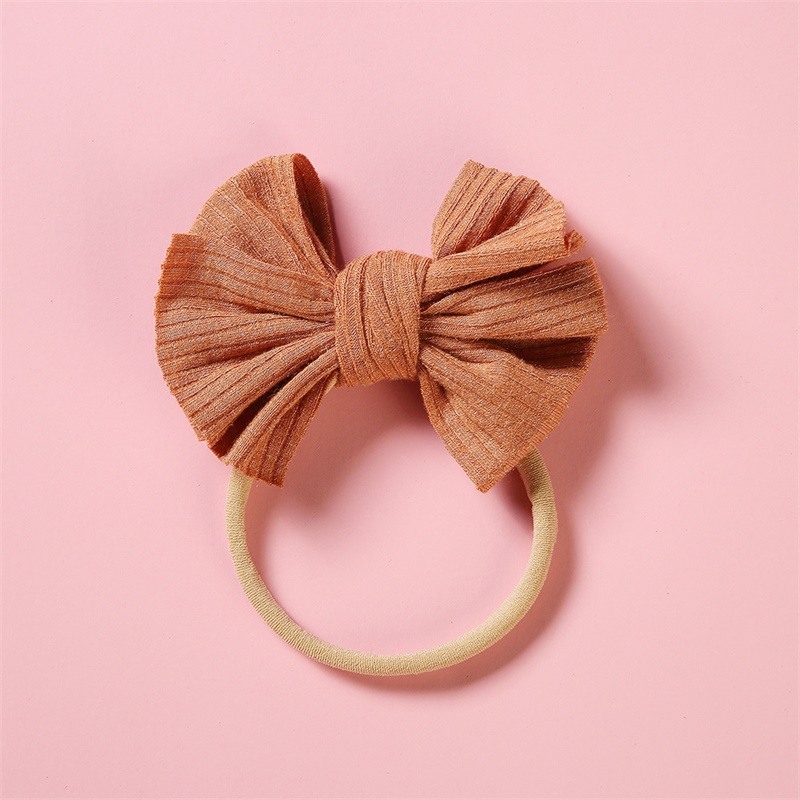 

Cute Big Bow Hairband Baby Girls Toddler Kids Elastic Headband Knotted Nylon Turban Head Wraps Skinny Bow-knot Hair Accessories 104 Y2, Pls leave order message to choose colors