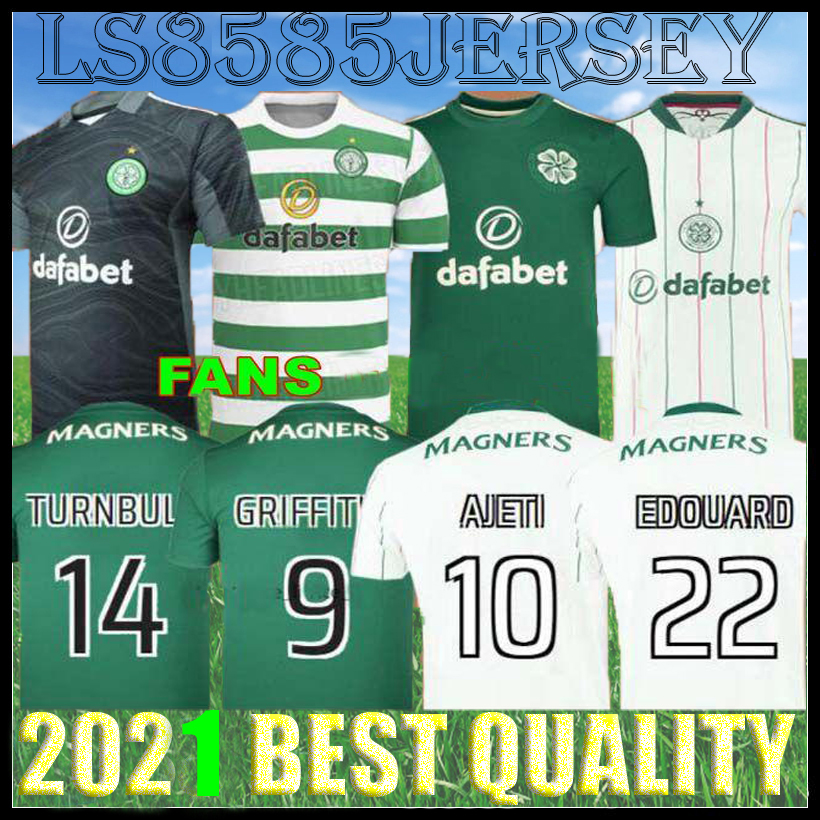 

Glasgow 21 22 Celtic Soccer Jerseys away MCGREGOR EDOUARD 2021 2022 BROWN FORREST BAYO KLIMALA GRIFFITHS TAYLOR Elyounoussi Turnbull home third Football Shirt, Yellow