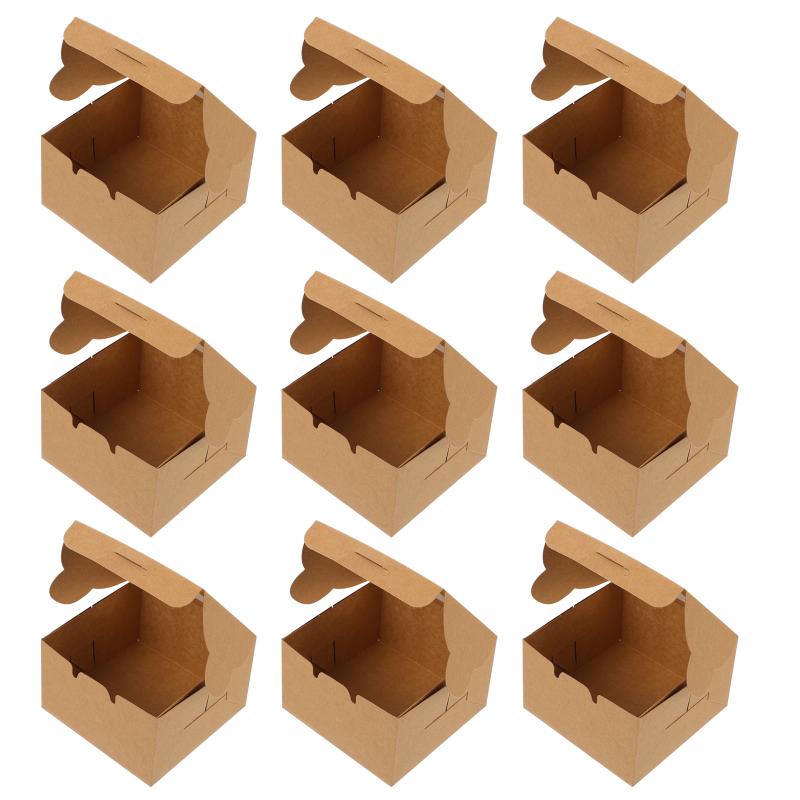 

Gift Wrap 30pcs Paper Cake Packaging Boxes Dessert Packing With Clear Window