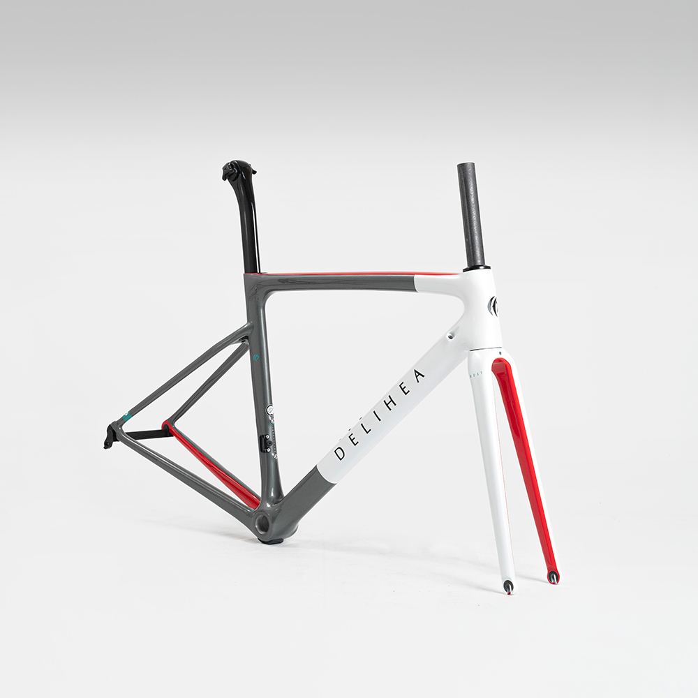 

2020 nova Estrada Da Bicicleta Conjunto De Quadros De Carbono Road Bike Quadro BSA BB/BB30, Red