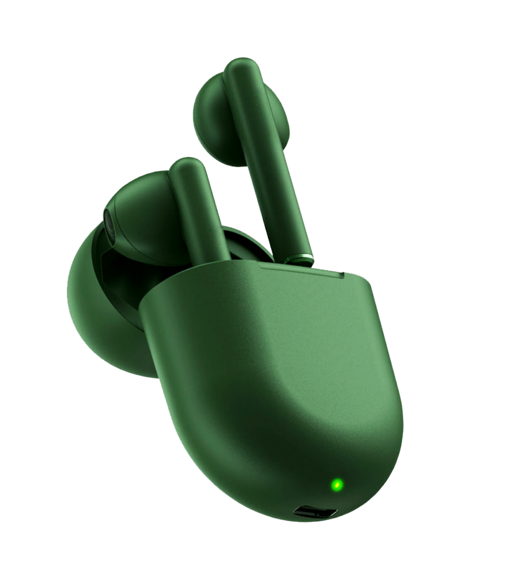 

In-Ear TWS Bluetooth 5.0 Sports Earphones Headsets Earbuds Waterproof With Wireless Charger, Green