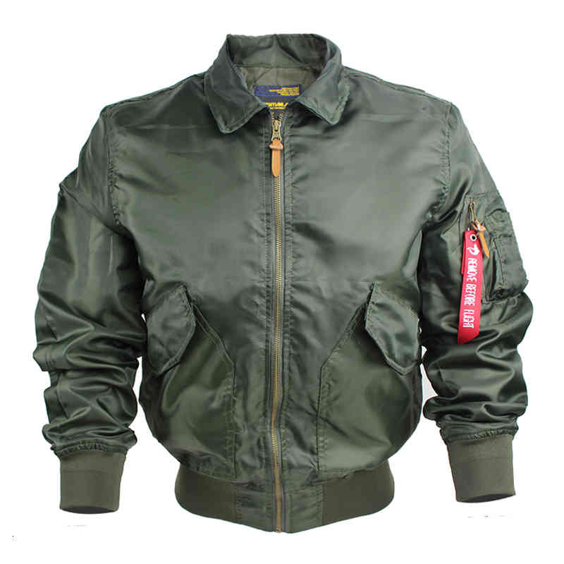 

Men's Jackets Ma-1 male bomber jacket military pilot baseball multi-pocket European-sized s, Navy