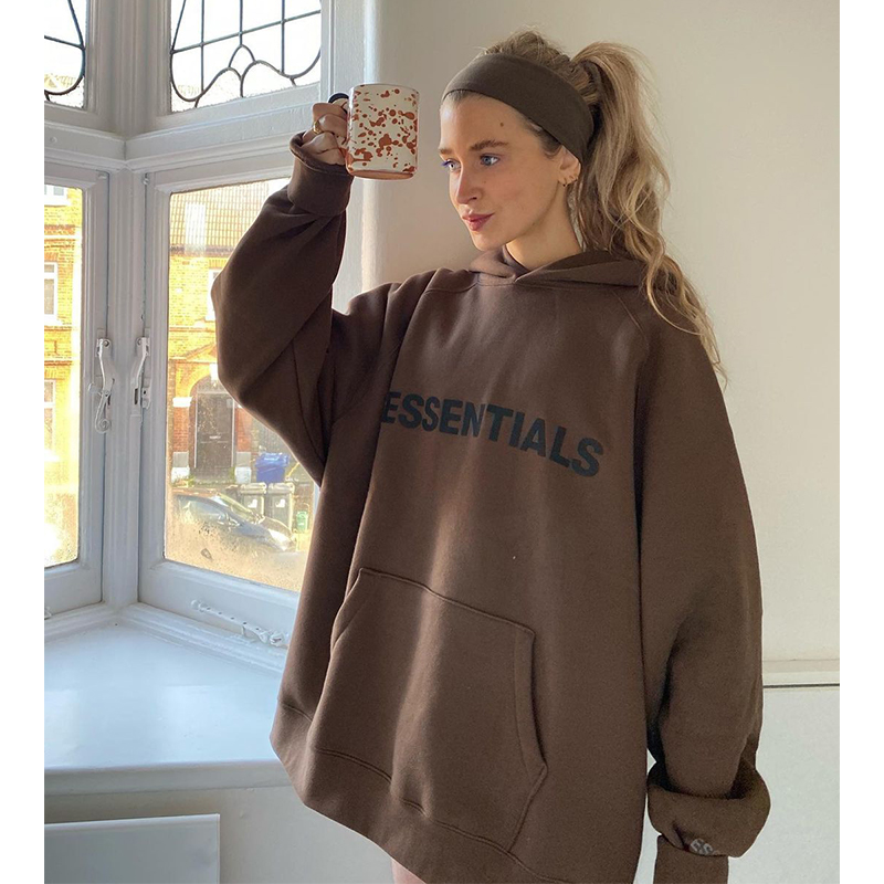 

2021 Hoodies SAGE Color Brown Color Sweatshirts fog essentials kanye west jerry lorenzo loose ovesized Hoodies cotton, Black