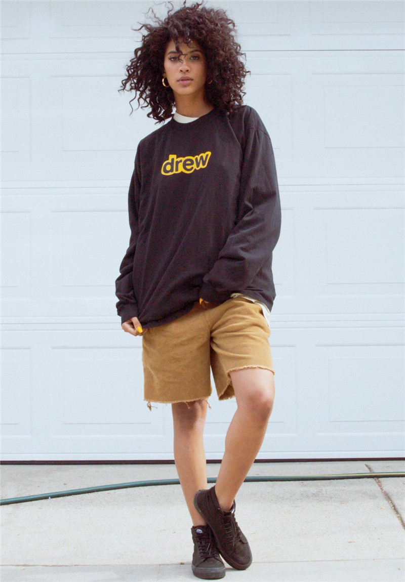 

Autumn women men designer Drew tshirt hooides sweatshirts house crewneck printing streetwear smile pullover womens mens loose long seeve shirts tops smiling, I need other product