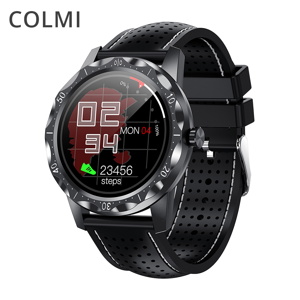 

COLMI SKY 1 Plus 2021 Smart Watch Men IP68 Waterproof Sleep Tracker Sport Fitness Bluetooth Smartwatch For Android iOS Phone, Black white