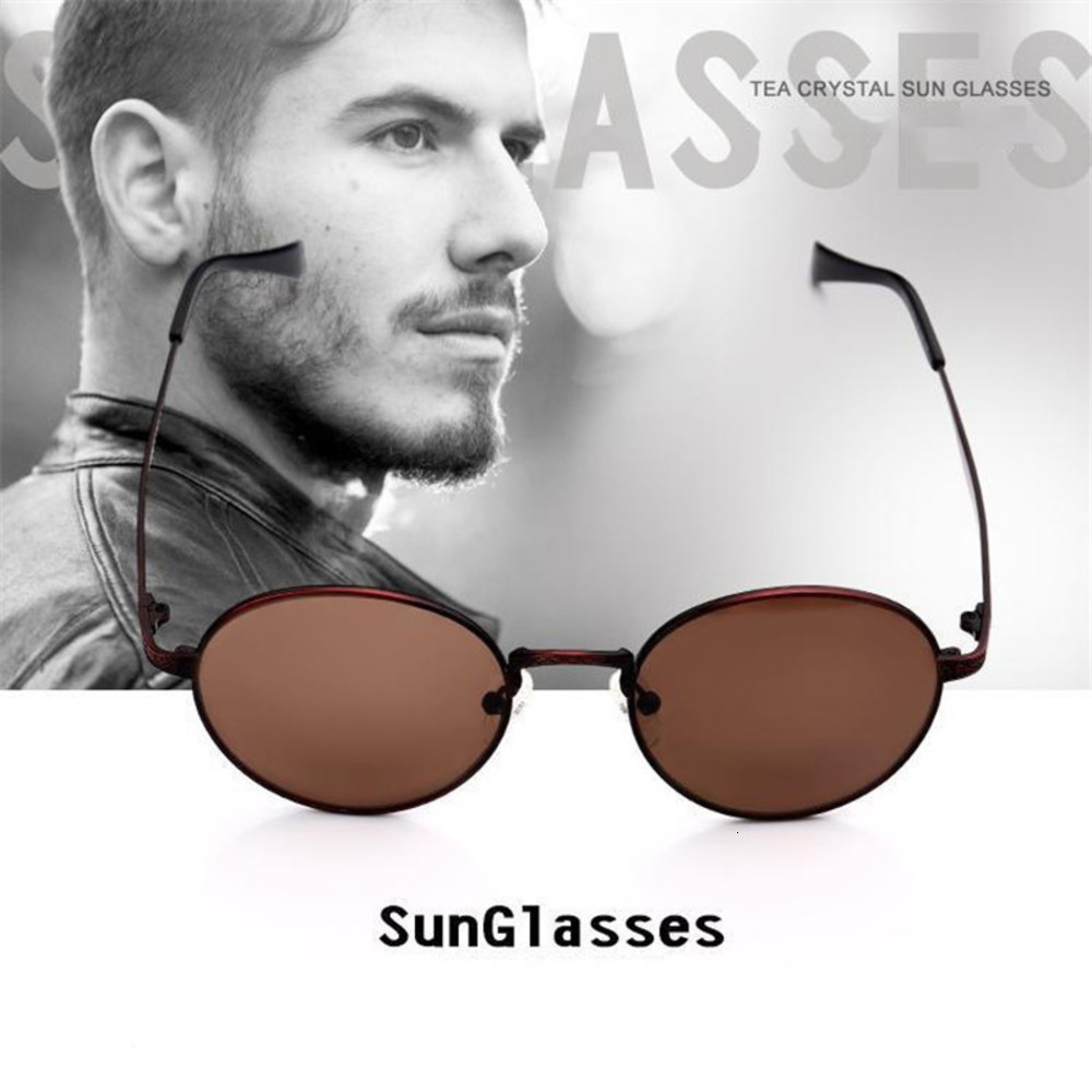 

Vazrobe Unisex Glass Sunglasses Men Women Vintage Brown Natural Crystal Lens Sun Glasses for Man Retro Shades Anti Eye Dry, White;black